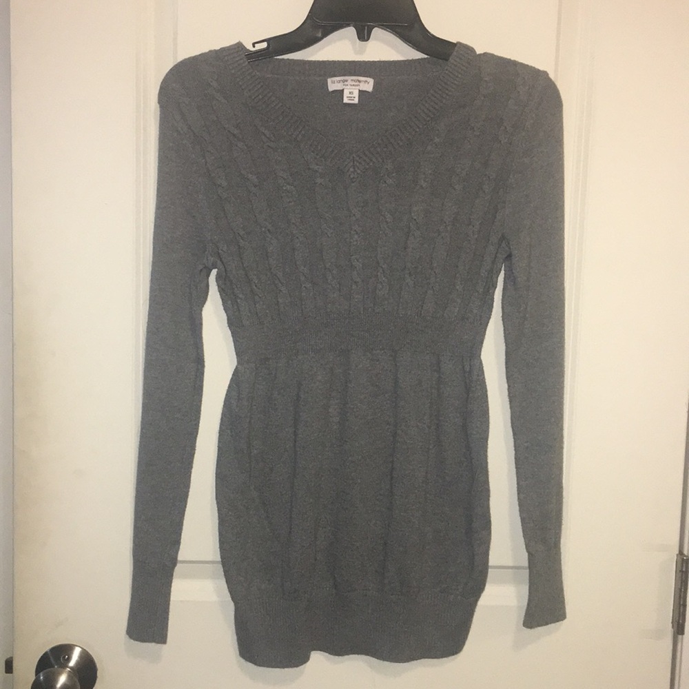 Liz Lange Maternity for Target- XS Gray Sweater
